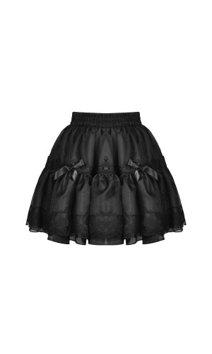Black dolly frilly mini petticoat KW240BK