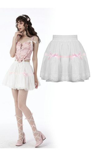 White dolly frilly mini petticoat KW240WH